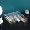 4 Layers Of White Acrylic Transparent Drawer Glasses Box, Used To Store Cosmetics, Glasses, Stationery, Toys, Jewelry, Pens, Etc