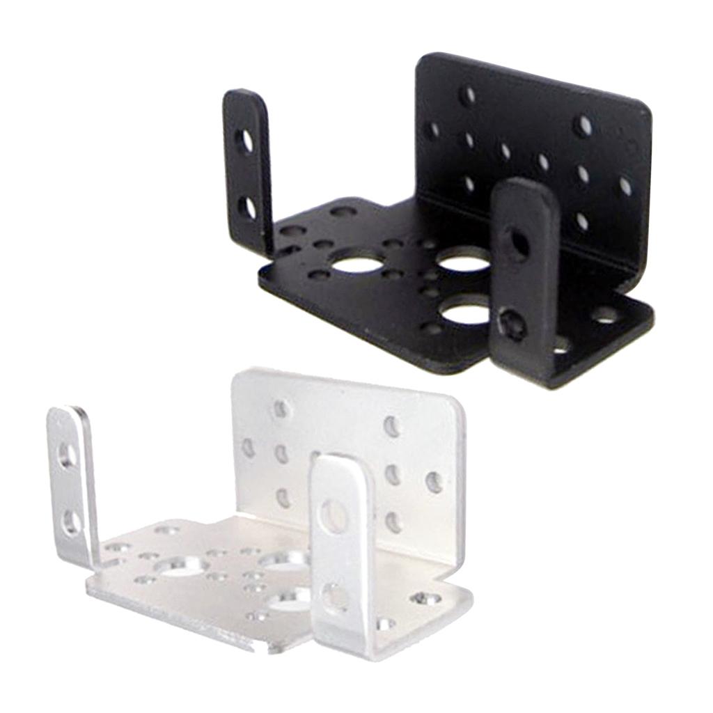 Multi Function Steering Gear Bracket Hard Aluminum Servo Mounting Accessory for Robot Arm Project