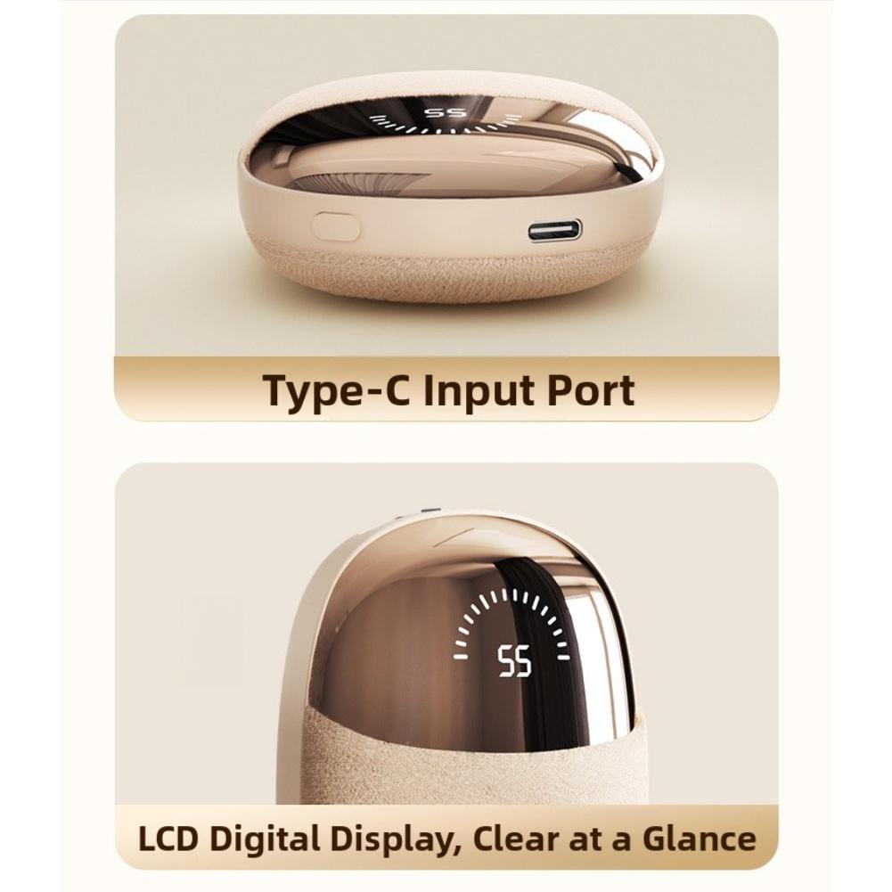 Portable Plush Hand Warmer with USB Rechargeable Battery and Double Sided Heating for Reliable Warmth Anytime Anywhere China Mainland