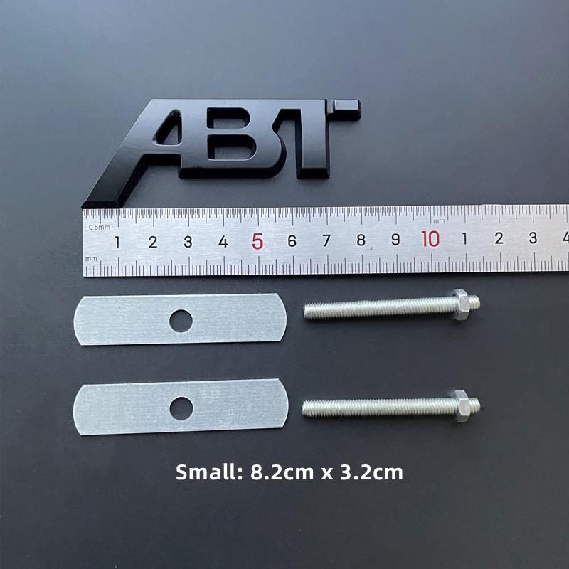 3D Metal ABT Logo Grill Emblem Car Trunk Badge  Sticker Accessories