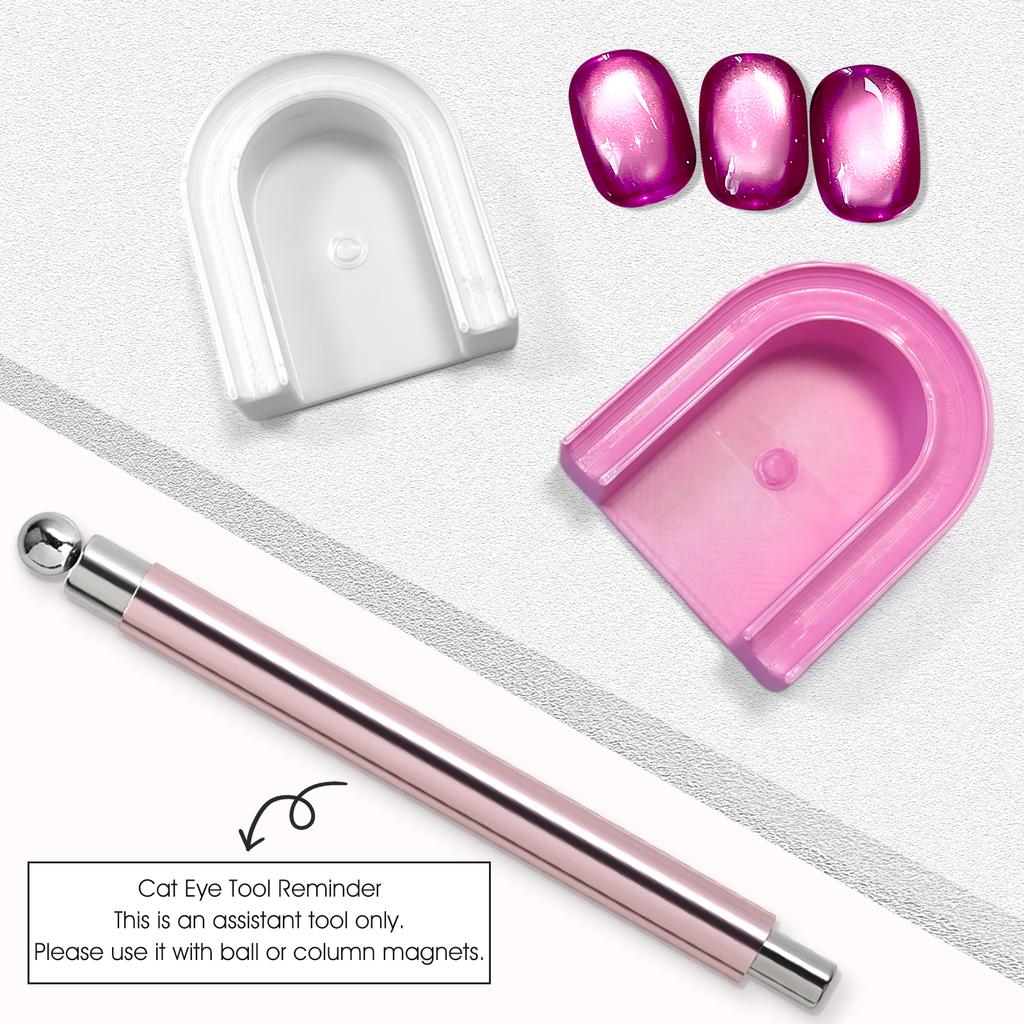 Cat Eye Nail Magnet Assistant Holder Pad for Nail Art Magnetic Gel Polish Guide Tool Beginner DIY Magnetic Nail Helper