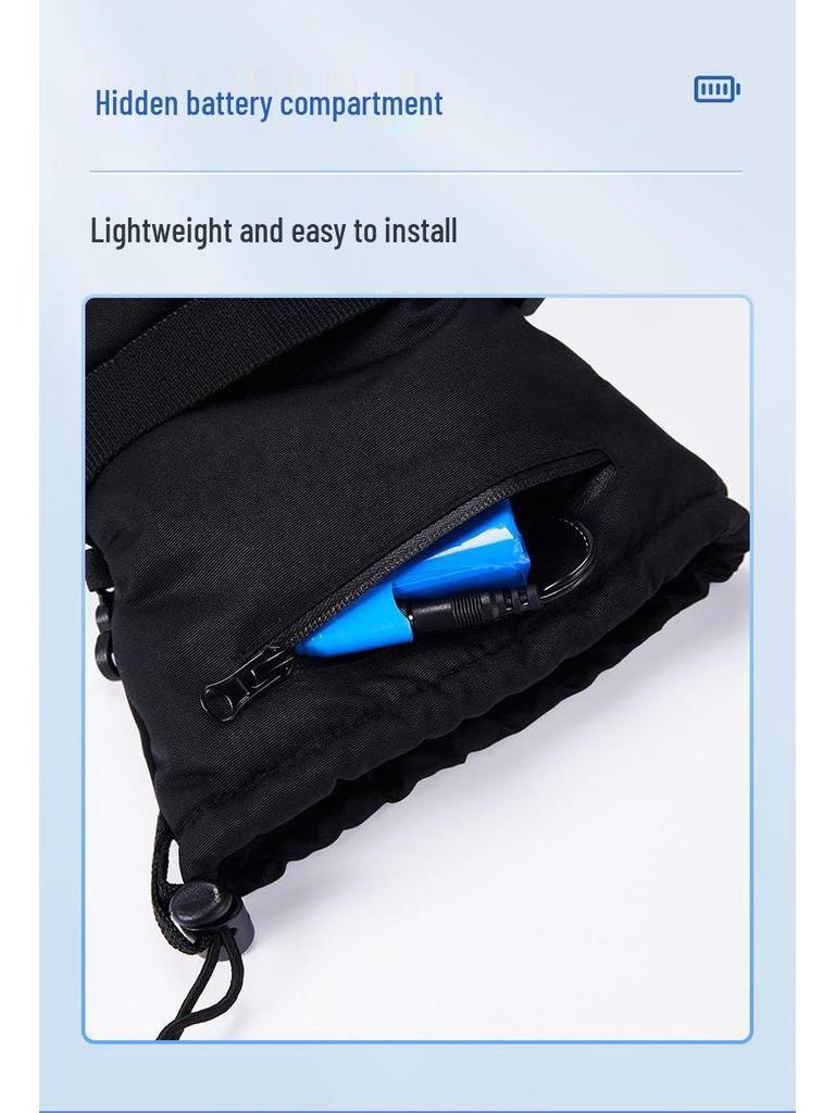 USB Rechargeable Heated Touchscreen Cycling Gloves for Men and Women