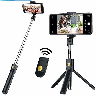 3-in-1 kabelloser Bluetooth-Selfie-Stick für iPhone/Android, faltbares Hand-Einbeinstativ, Auslöser, Fernbedienung, ausziehbares Stativ