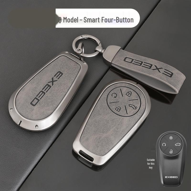 Xingtu Xingji Era ES/ET Car Key Protective Cover, Metal Shell with Leather Buckle for Men & Women.