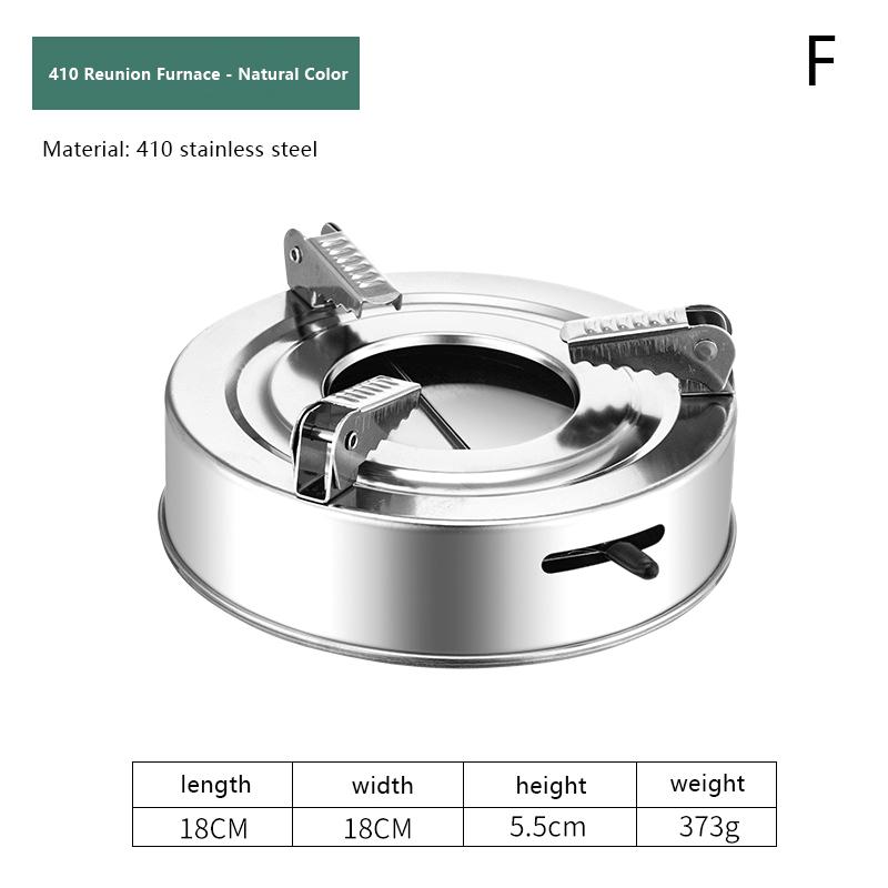 Stainless Steel Honeycomb Skillet Non-Stick With Handle Scratch-Resistant Cooking Dry Boiler Alcohol Stove Camping Cookware