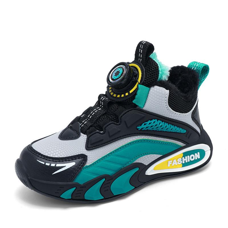 2819 Classmates Children's Rotating Buckle Running Shoes Spring Low-top Boys' Sports Shoes Middle School Children and Primary School Students Mesh