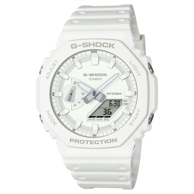 

Casio G-SHOCK Farm Oak Hachioji Limited Gift Box Eco-Friendly Bio-Resin Quartz Movement Resin Strap Japanese and Korean Watch Unisex GA-2100-7A7PR белый