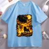Lustiges Mond-Mops Heulendes T-Shirt Unisex Damen Hunde-Liebhaber T-Shirt Lässig Weich Fitness Sommer Kurzarm T-Shirt Bequeme Kleidung