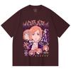 230 Gsm 100% Cotton Jujutsu Kaisen V16 Nobara Print Unisex Heavy Cotton T Shirt