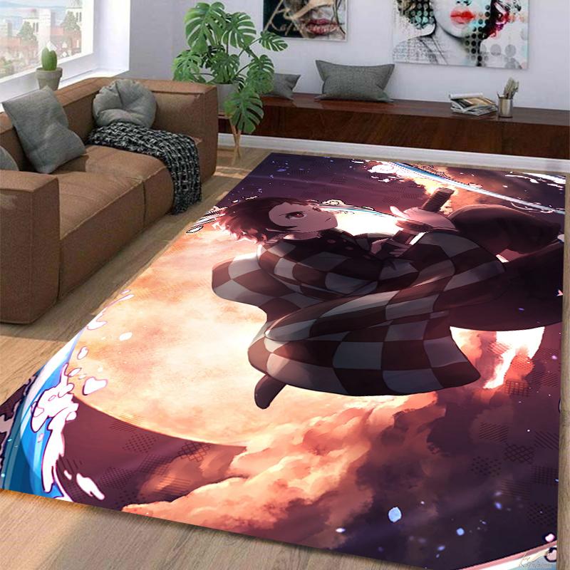 Demon SlayerKamadoTanjirou Carpet Multi-size Carpet for Living Room Bedroom Kid's Room Home Decor Area Rug Non-slip Mat Sofa Mat