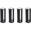 Surf turtle Black - (4 Pcs) AAA Battery Holder Cylinder 3x1.5V AAA Plastic Battery Storage Adapter Case Box for Flashlight Lamp RC (Dia 0.85 inch)