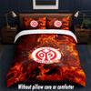 Set Biancheria da Letto Design Mainz FC 1 Copripiumino + 2 Federe Morbido Traspirante Biancheria da Letto per la Casa
