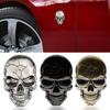 1 szt. Metalowa czaszka diabła 3D Naklejka z emblematem samochodowym Chromowana naklejka z plakietką samochodową Naklejka na zderzak do samochodu SUV-a Ciężarówki Motocykla