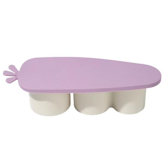 

Поднос для льда в форме цветка с крышкой, дизайн моркови, пищевой, штабелируемый, форма для кубиков льда, для кофейного стакана, устройство для изготовления кубиков льда фиолетовый