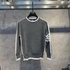Men's Trendy Striped Slim Fit Long-Sleeve Sweater