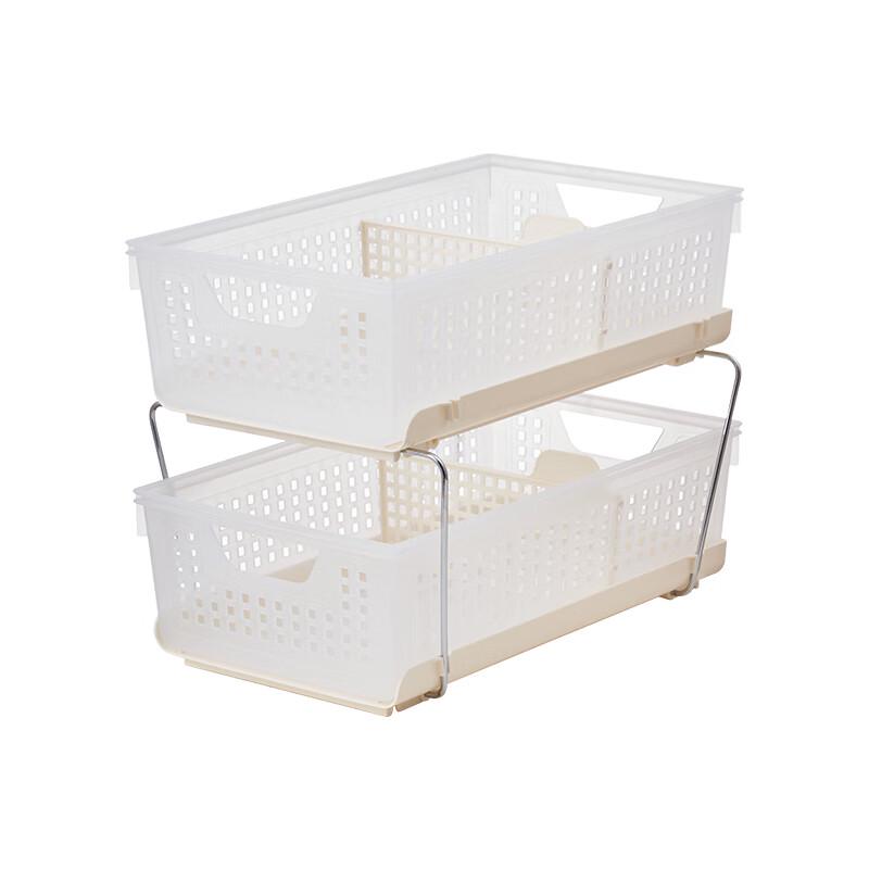 Licheers 2-Layer Desktop Storage Basket