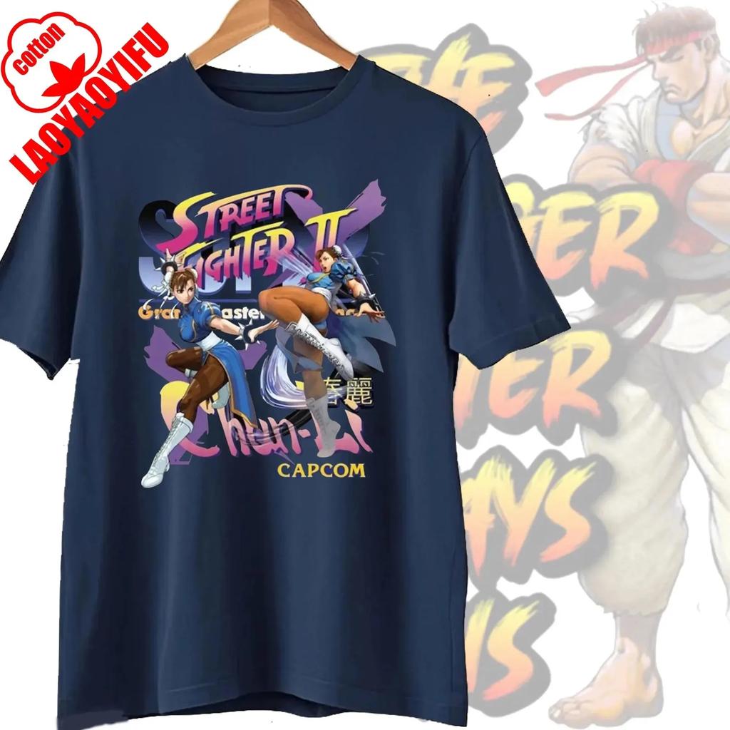 Novelty Street Fighter Select Classic Vintage Essential TShirt Short Sleeve Tees Boyfriend Fashion Clothes Women Men Streetwear