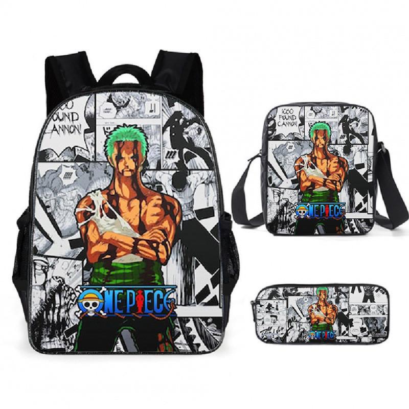 One Piece Backpack Set For Middle School Students Nylon School Bag Pencil Case And Tote Bag