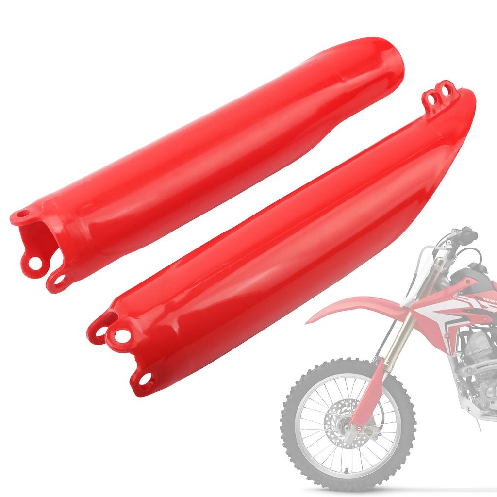 Motorcycle Plastic Fork Guard Front Fork Tube Frame Cover For For Honda CRF450X TRX250R CR125 CR250 CR500 Motocross Accessories