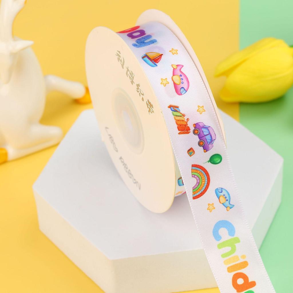 100 Yards Geburtstags-Cartoon-Band für Kuchen- und Geschenkboxverpackung