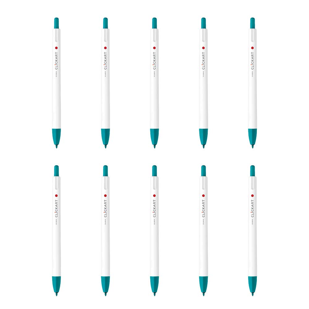 Zebra Clickart 10 Water-Based Pen, Blue-Green, Pens, B-WYSS22-BG
