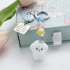 Cartoon Dog Keychain Cute Puppy Animals Keyring Bag Pendant Exquisite Backpack Decoration Accessories Car Key Ring Gifts