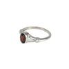 Natural Red Garnet Ring, Birthstone Ring, Dainty Women Ring, Solitaire Ring, Solid 925 Sterling Silver Ring, Engagement Gift, Ring For Her