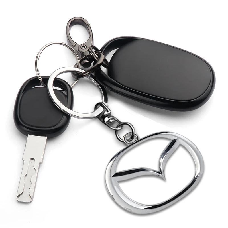 1 dona 3D Metall Avtomobil Nishoni Kalit Halqasi Sink Qotishmasidan Kalit Halqalar Mazda 6 3 CX5 5 2 323 CX7 Demio Atenza Axela MX30 CX30 CX3 CX9 RX8 RX7 uchun Avto Aksessuarlar