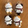 Travel Kitten Cat Plush Keyring Scarf Plush Cat Doll Keychain Plush Cat Bag Pendant  Couple Gift