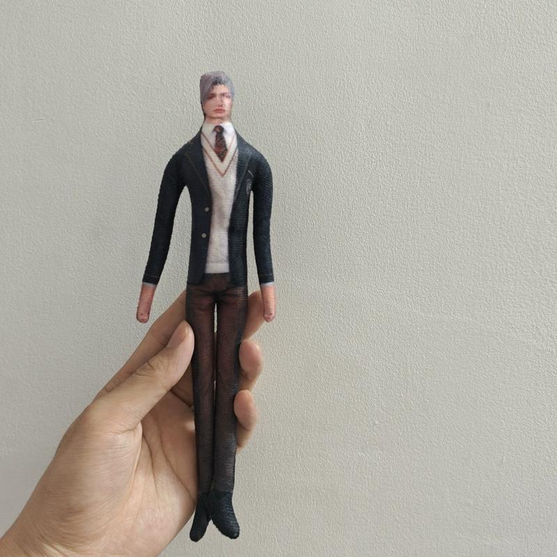 Costume Play Figure Love And Deepspace Lemurian Sea God Wire Skeleton Figure Slender Twistable Animation Design Plush-Filled Figures Present