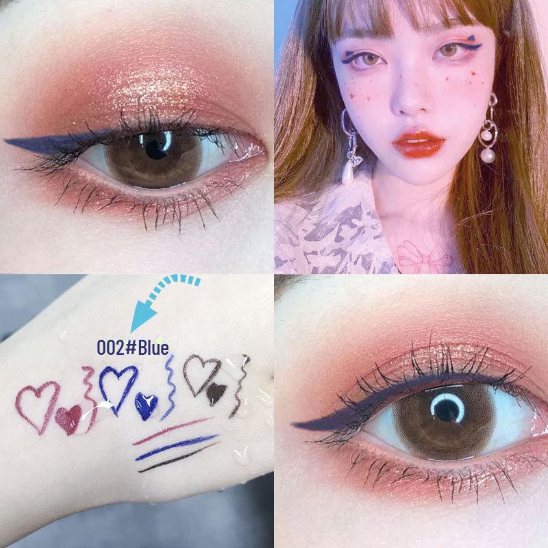 

Гладка кольорова рідка підводка з тонким кінчиком, стійка до розмазування гелева формула, як це популяризує Douyin.