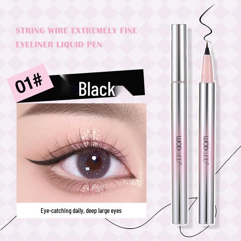 Makeup WODWOD Silk Ultra-Fine Waterproof Eyeliner Pen for Women Beginners - No-Smudge, No-Sweat, Lower Lash Friendly