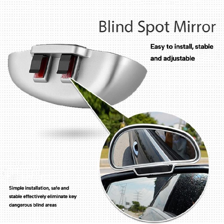 Car Blind Spot Mirror High Definition Convex Rear View Auxiliary with Wide Angle