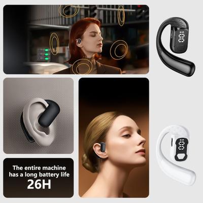 Wireless Open Ear Bluetooth-compatible Earbuds Ergonomic Ear Hook for Comfortable All Day Wear Under 10g for Commuting and Music