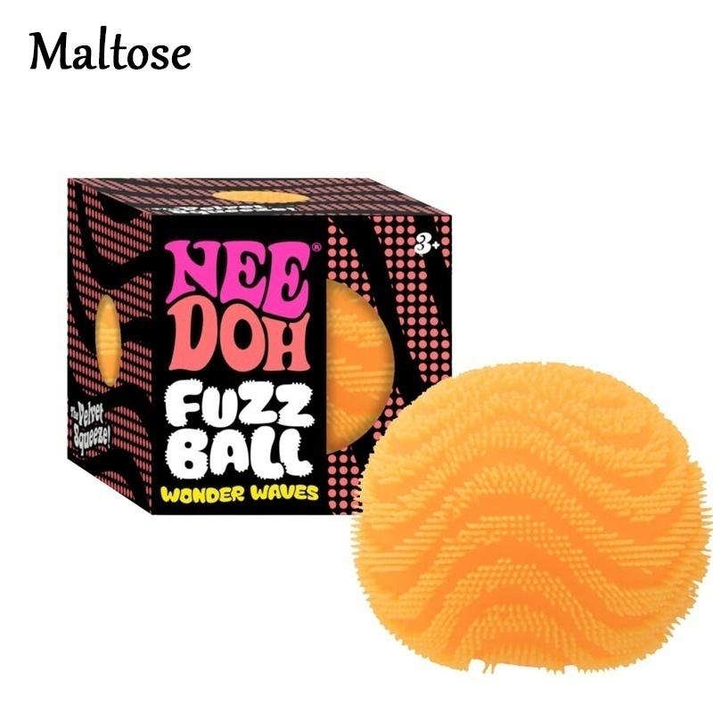 Needoh Fuzzy Spiky Fuzz Squishy Squeeze Ball Complete Set Anti Maltose Stress Anxiety Relief Vent Decompression Sensory Play Toy