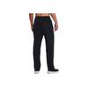Under Armour Essential Fleece Pants With Drawstring And Mid Waist In Straight Knit Men Bottoms Black 1384034-001