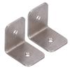 2pcs Reinforced Right Angle Bracket 90 Degree L Bracket Fastener Corner Brace  Cabinet Repair