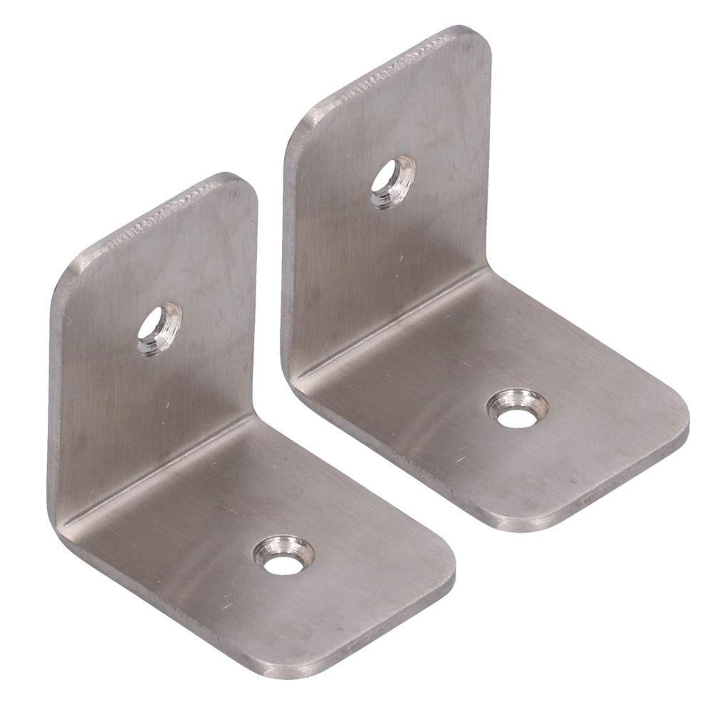 2pcs Reinforced Right Angle Bracket 90 Degree L Bracket Fastener Corner Brace Cabinet Repair