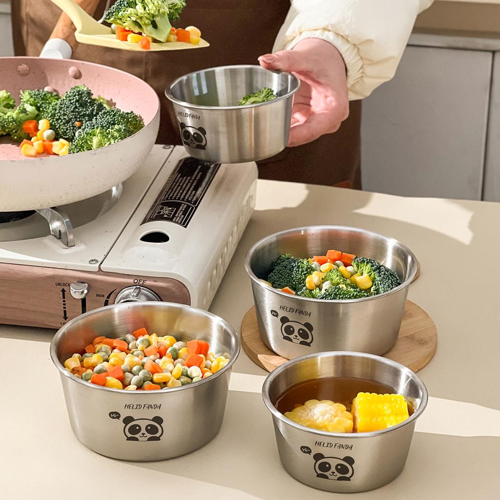 WORTHBUY 304 Stainless Steel Sealed Food Container Stackable Fridge Fruit Vegetable Meat Fresh-keeping Box Microwave&Oven Safe