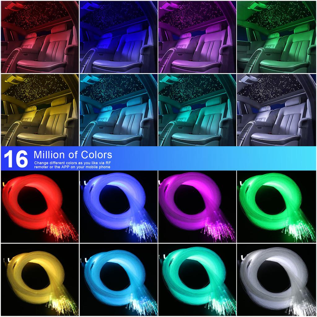 10W RGBW Twinkle  Fiber Optic Light Engine Bluetooth APP  Music Control with RF remote  Star Ceiling  LED Lights Source Driver