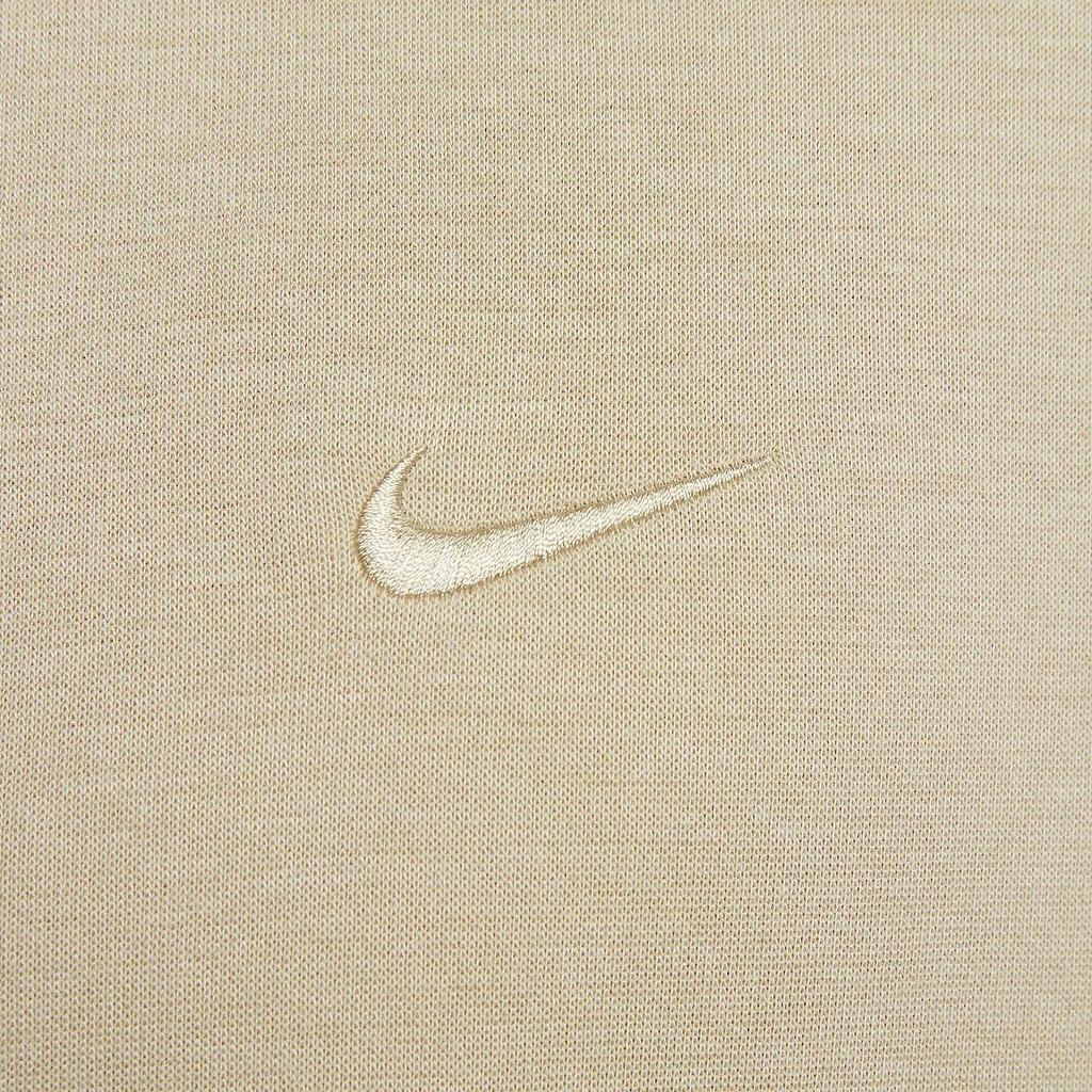 Nike Primary Dri-Fit Fleece Quick-Dry Breathable Sun Protection Solid Color Logo Embroidered Raglan Long Sleeve Jacket Men Jackets Beige FZ0968251