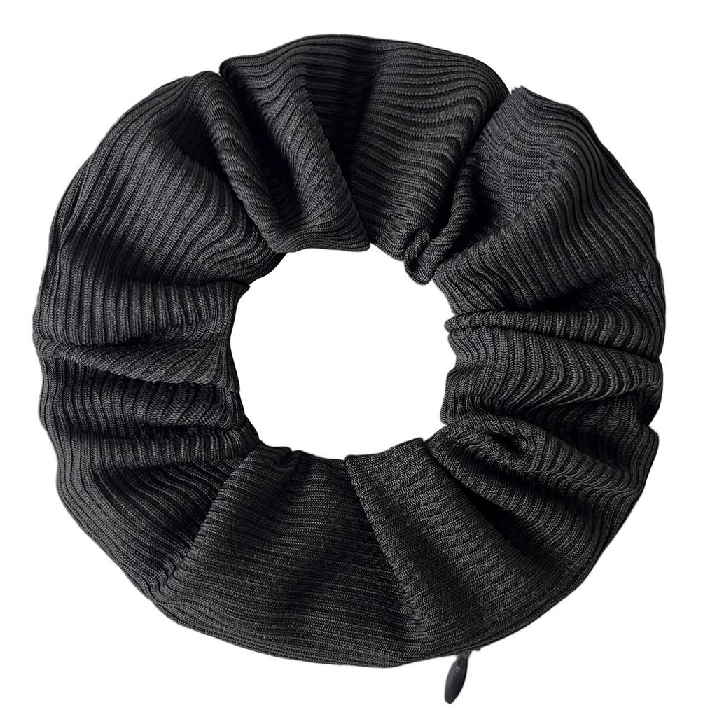2 Pezzi Scrunchies alla Moda in Velluto con Tasca a Zip Nascosta Accessori per Capelli da Viaggio