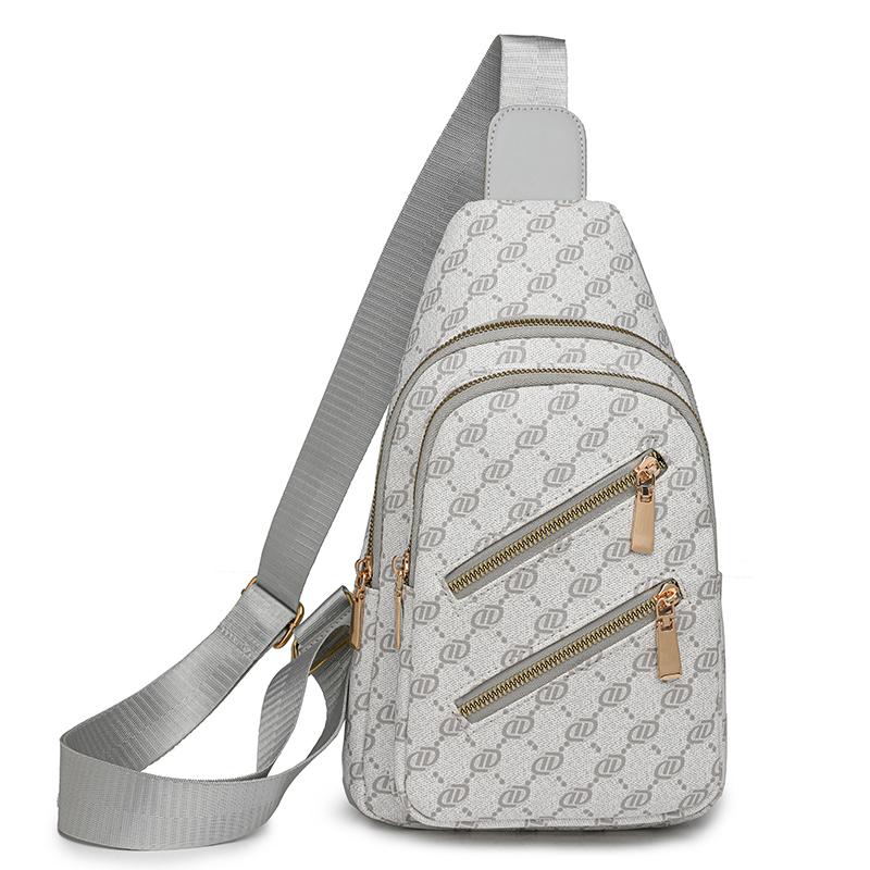 

Женская сумка на грудь, сумка через плечо с принтом, женская сумка для поездок на работу серый
