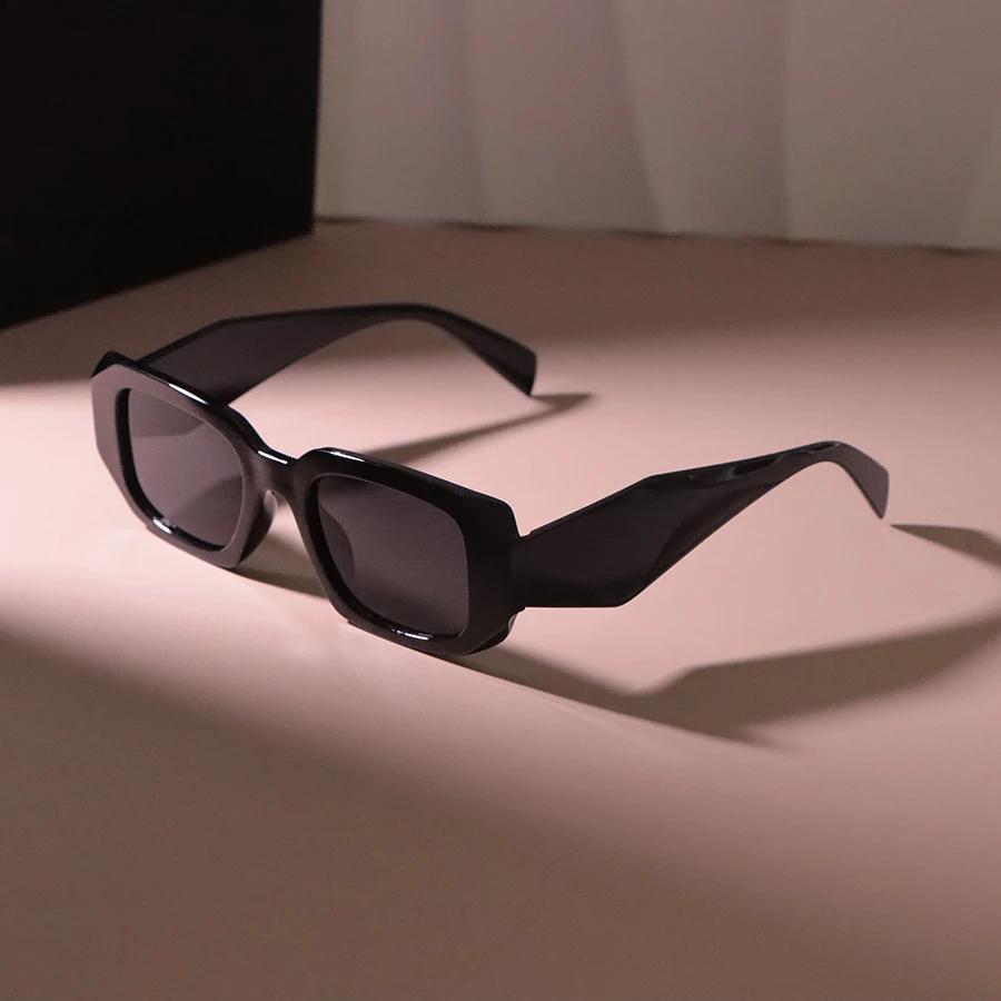 Óculos de Sol Retangulares Moda Feminina Masculina Quadrados Vintage Estilosos Óculos de Sol Grandes Femininos Espelhados Óculos para Uso Externo