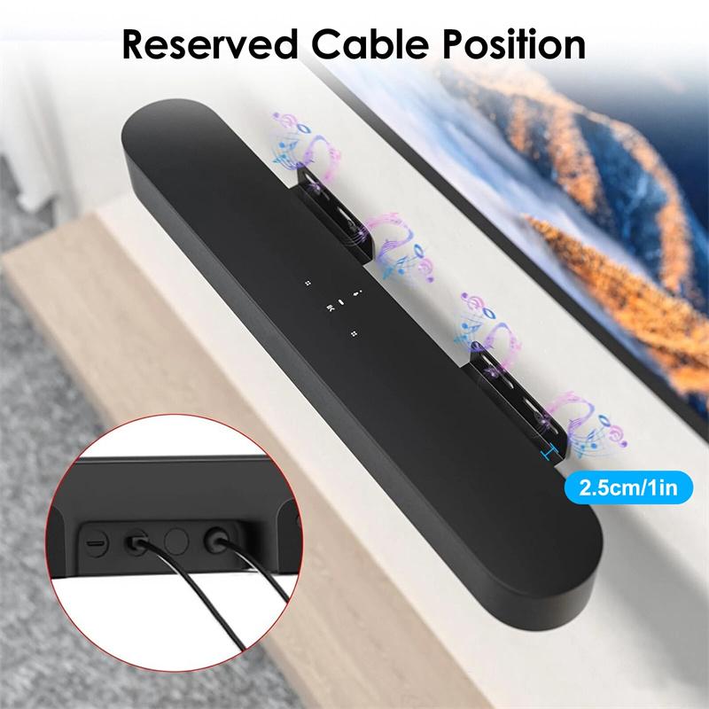 Universal Speaker Bracket Sound Bar Wall Mount Brackets Space Saving Hold Up To 30 Lbs Fits Most Soundbar Wall Mount Shelf