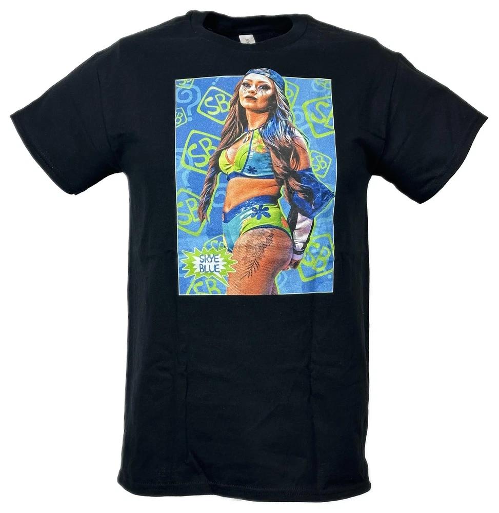 Skye Blue Poster Print Black Tshirt M