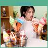 Ice Cream Plush Toy Pillow Soft And Fluffy Perfect Gift For Ice Cream Lovers Colorful And Cute Design