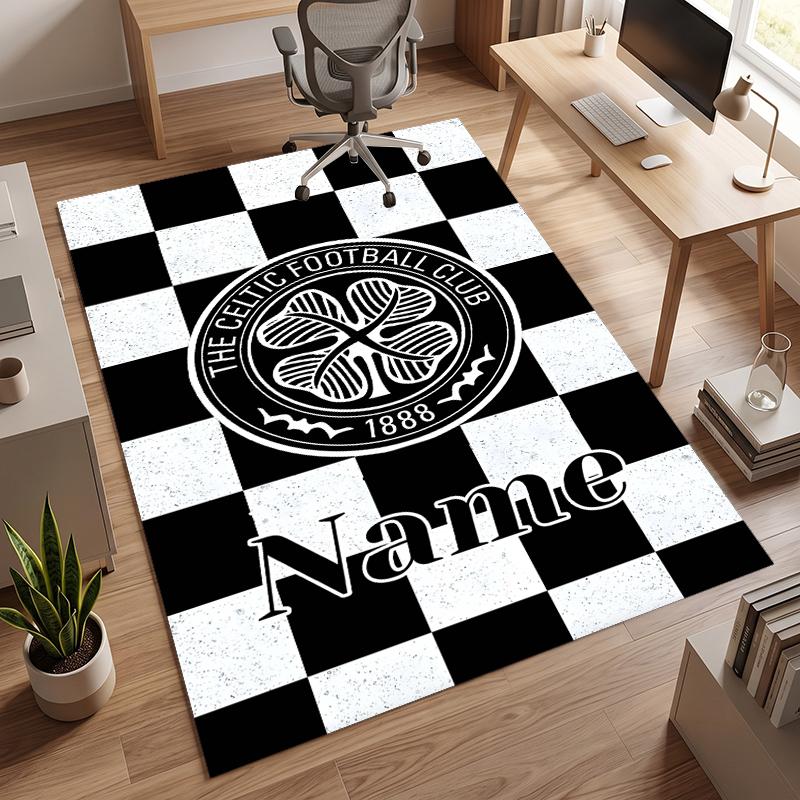 Celtic Football Club (1) Personalizovaný název Kancelářský koberec Stylová dekorace do obývacího pokoje, ložnice, kuchyně