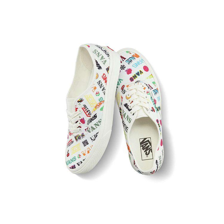 Vans Authentic Casual Breathable Lightweight Low-Top Skate Shoes Unisex Sneakers White Multicolor VN0A348A3Z2