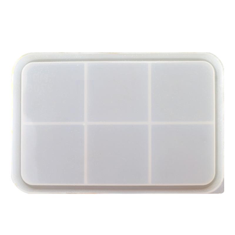 Rectangle Pot Tray Epoxy Resin Mold Storage Plate Dinner Dish Tray Mold Large Plate Resin Casting Silicone Mold Craft